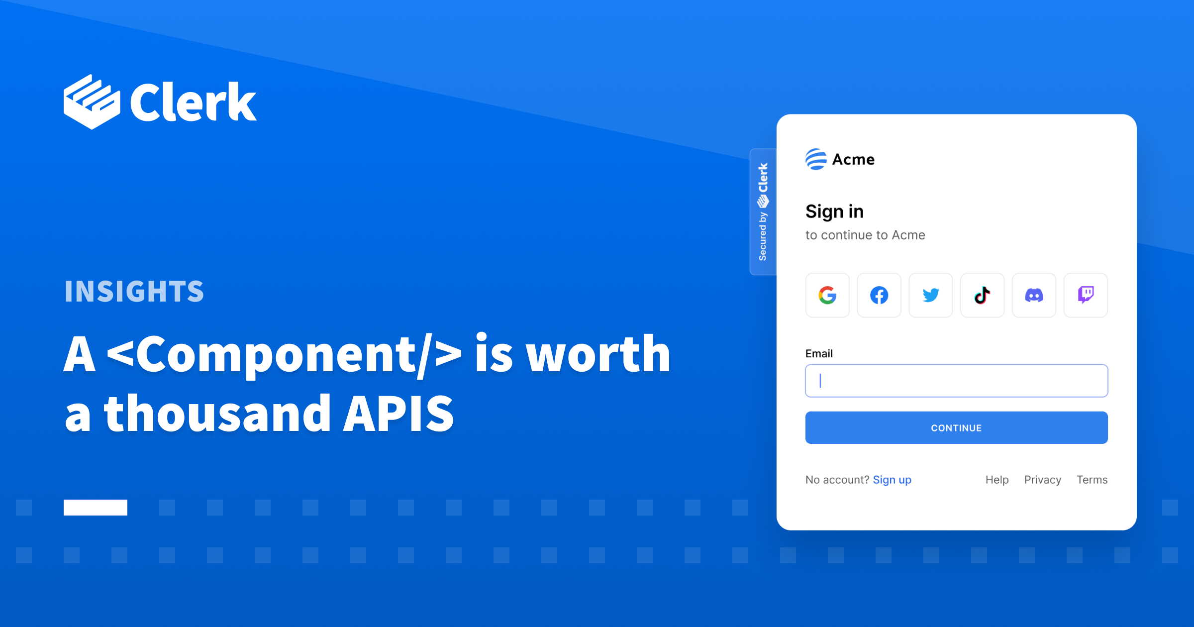 A ‹Component/› is worth a thousand APIs